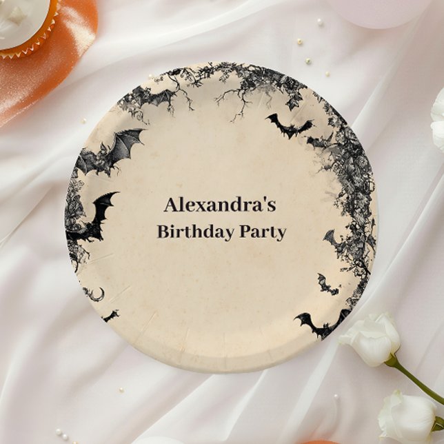 Gothic Arch Midnight Birthday Pappteller (Von Creator hochgeladen)