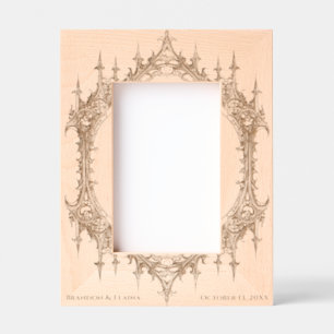 Gothic Arch Wedding Anniversary Paare Geätzte Rahmen