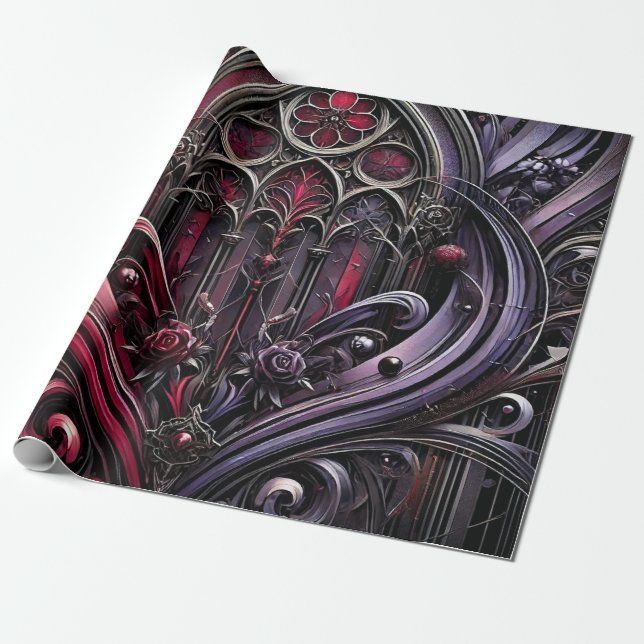 Gothic Arches Wrapping Paper Geschenkpapier (Ungerollt)