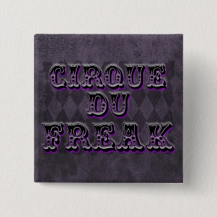 Gothic Argyle Cirque Du Freak Button