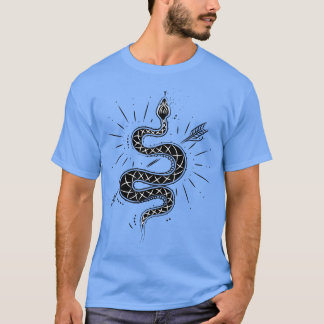 Gothic Arrow Snake Magic Wicca Satan Occult T-Shirt