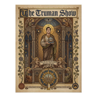 Gothic Art Der Truman Show Filmplakat Poster