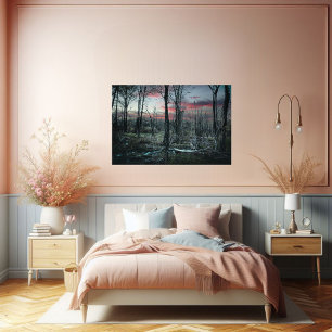 Gothic Art Gloomy Swampland Forest Poster