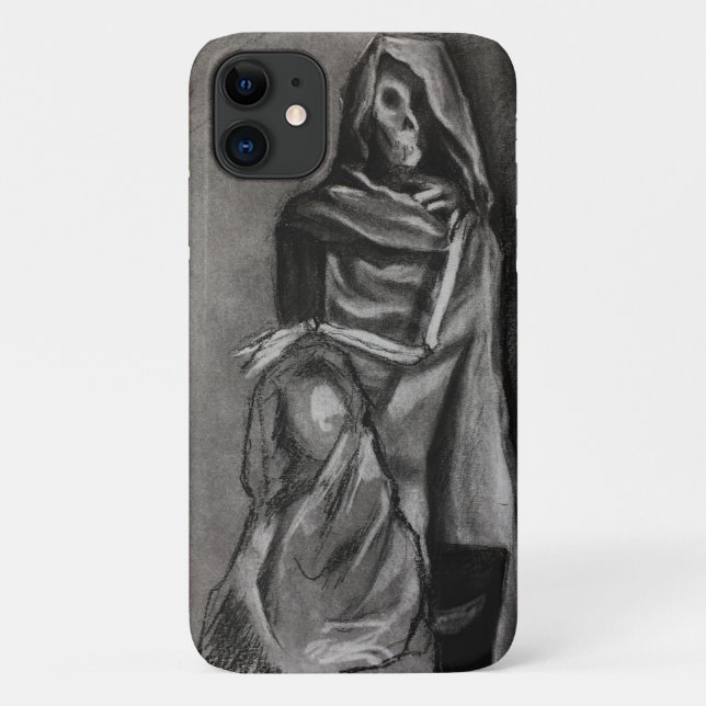 Gothic Art Skeleton IPhone Case (Rückseite)