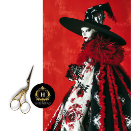 Gothic Avant Garde Fashion Decoupage Seidenpapier