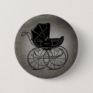 Gothic Baby Carriage Button