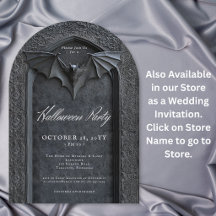 Gothic Bat Arched Grabstein Halloween-Party