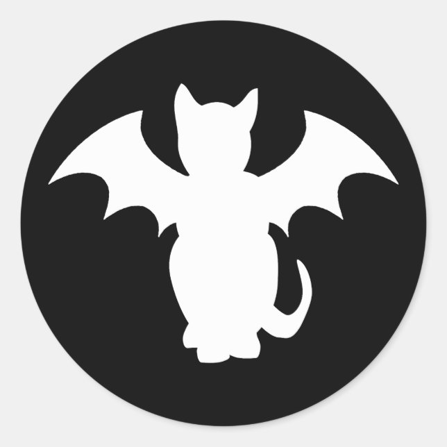 GOTHIC BAT CAT STICKER (Vorderseite)