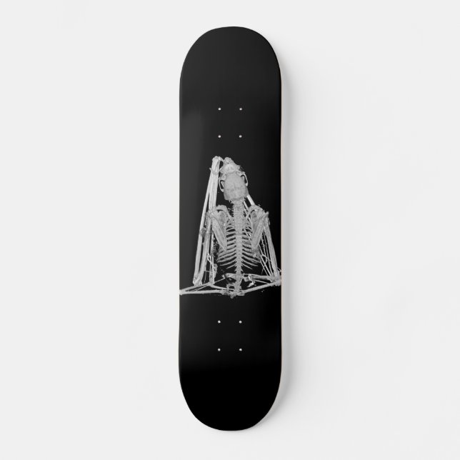 Gothic Bat Skeleton Skateboard (Vorderseite)