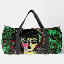 Gothic Beauty Portrait  Duffle Bag