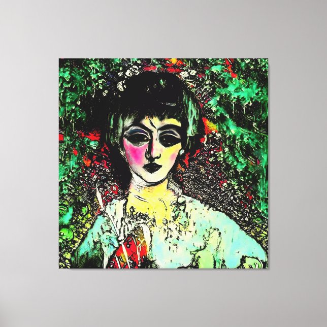 Gothic Beauty Portrait  Leinwanddruck (Vorderseite)