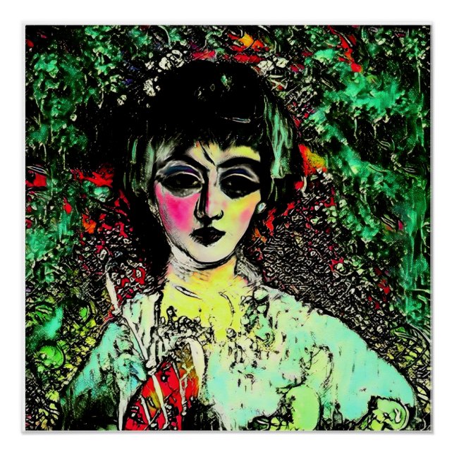 Gothic Beauty Portrait  Poster (Vorderseite)