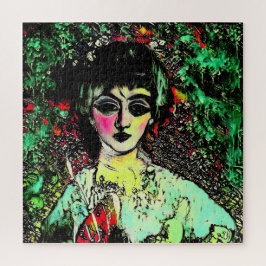 Gothic Beauty Portrait  Puzzle