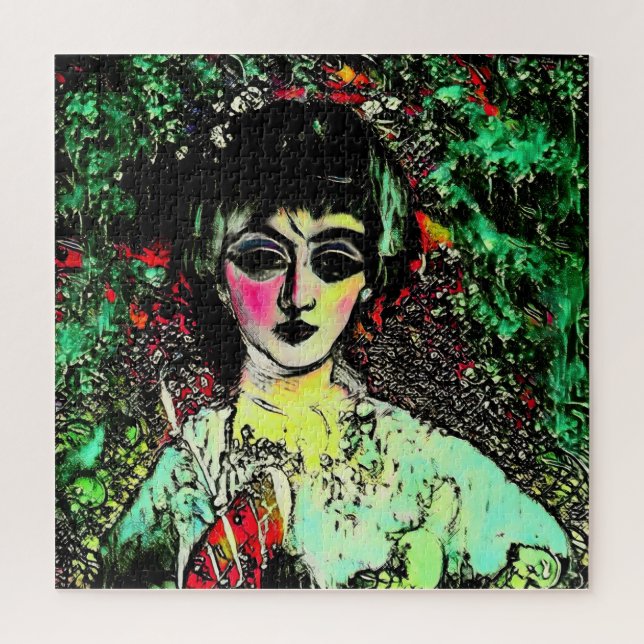 Gothic Beauty Portrait  Puzzle (Vertikal)