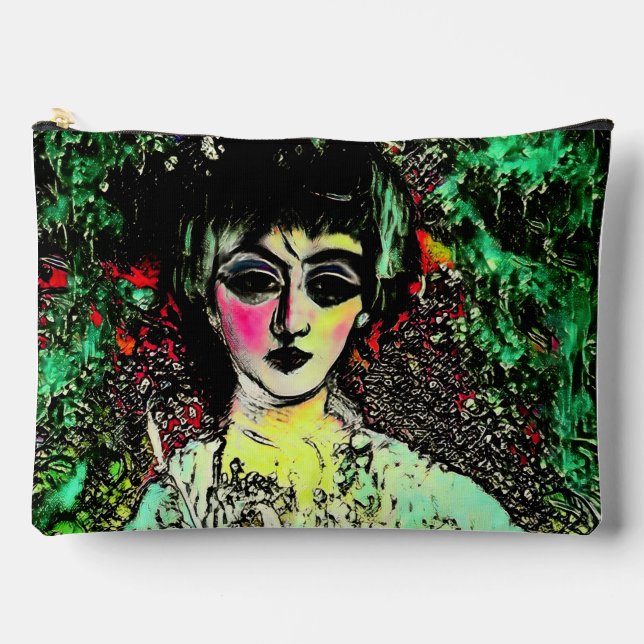 Gothic Beauty Portrait  Zubehörtasche (Vorderseite)