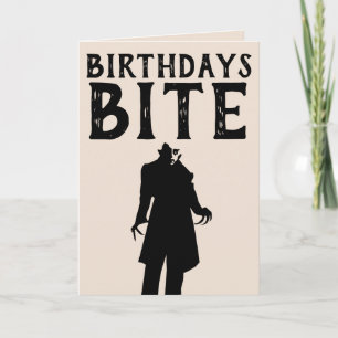 GOTHIC BIRTHDAY VAMPIRE GREETING CARD KARTE