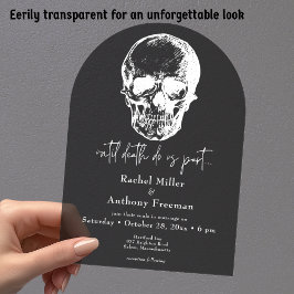 Gothic bis Death Skull Arch Wedding Acryleinladungen