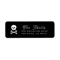 Gothic Black and White Skull