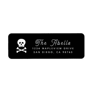 Gothic Black and White Skull