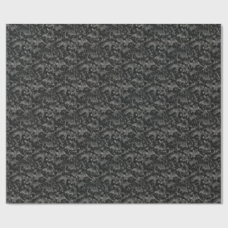 Gothic Black Flying Bats Himmelsmuster Geschenkpapier