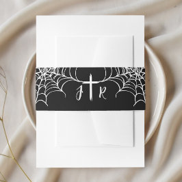 Gothic Black HalloWedding Einladung Bly Bands Einladungsbanderole