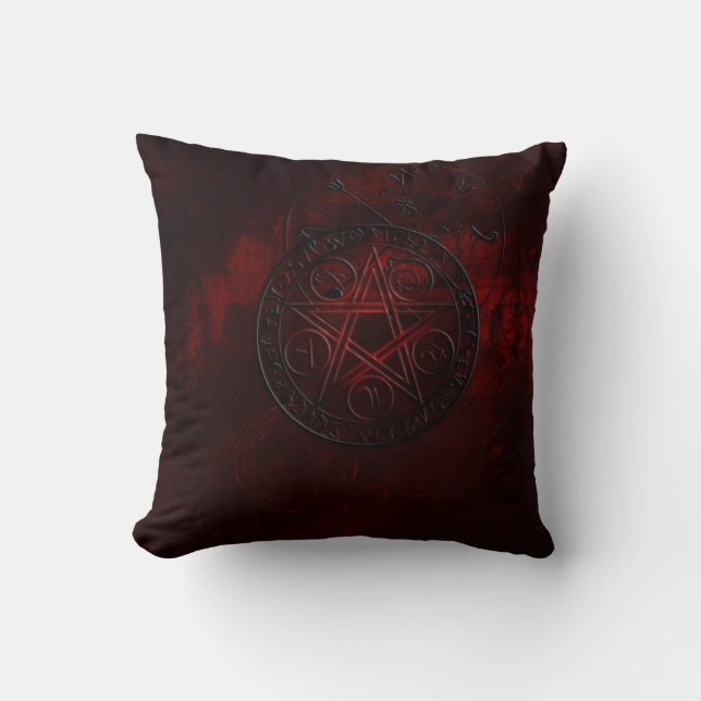 Gothic Black Magic-Siegel Kissen (Vorderseite)