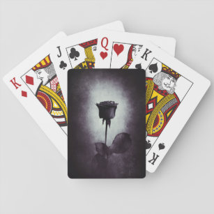 Gothic Black Rose Playing Cards Spielkarten