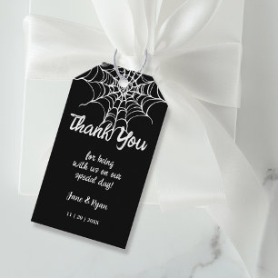 Gothic Black Spooky HalloWedding Gefallen Geschenk Geschenkanhänger