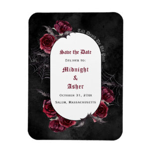 Gothic Black Till Death macht uns Save the Date Magnet