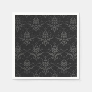 Gothic Black Wedween Paper Table Napkin Serviette