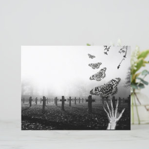 Gothic Black-White-Srapbook-Papier