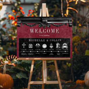 Gothic Black & Wine Reihenfolge der Ereignisse Hoc Poster