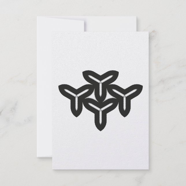 Gothic Blades Danke-Karte Dankeskarte (Vorderseite)