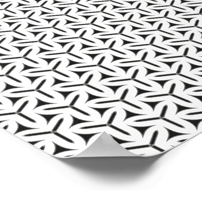 Gothic Blades Pattern Poster (Ecke)
