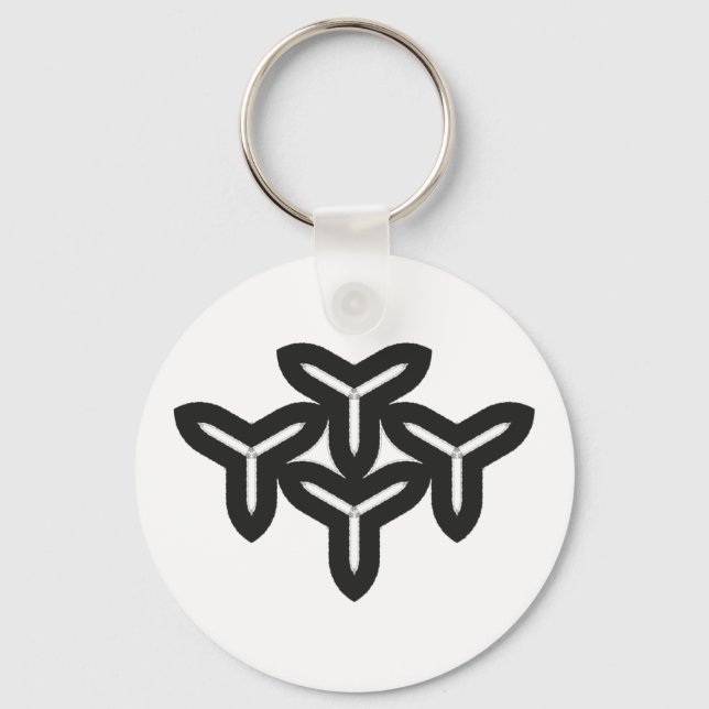 Gothic Blades Pattern Schlüsselanhänger (Vorderseite)