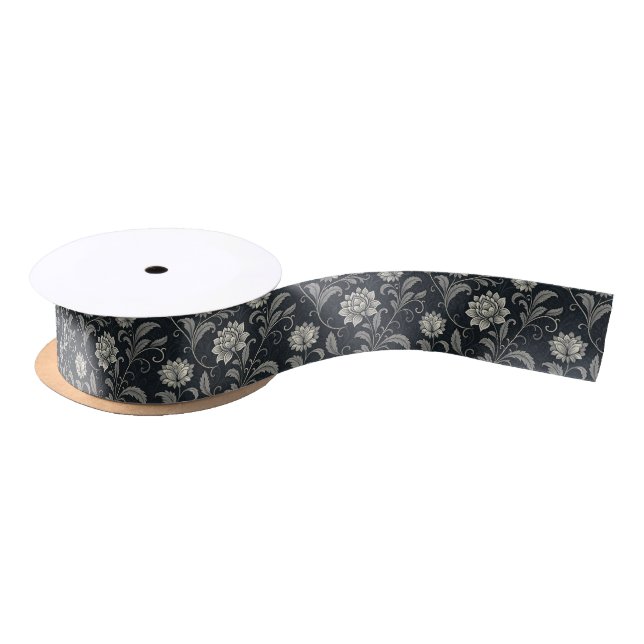 Gothic-Blumenmuster Satinband (Spule)