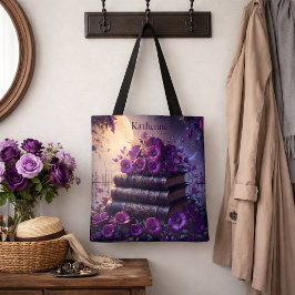 Gothic Book Purple Floral