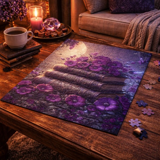 Gothic Book Purple Floral Puzzle (Von Creator hochgeladen)