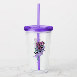 Gothic Bouquet Acrylic Tumbler Acryltrinkbecher