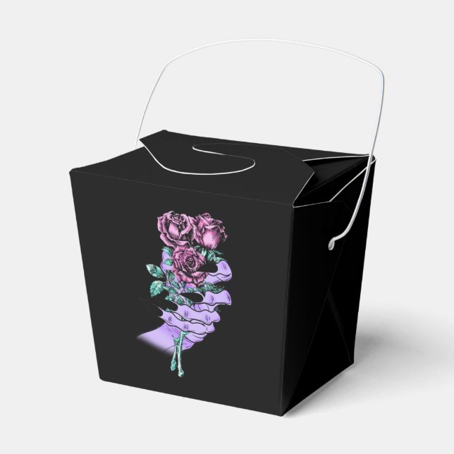 Gothic Bouquet Favor Box Geschenkschachtel (Vorderseite)