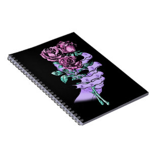 Gothic Bouquet Foto Notebook Notizblock