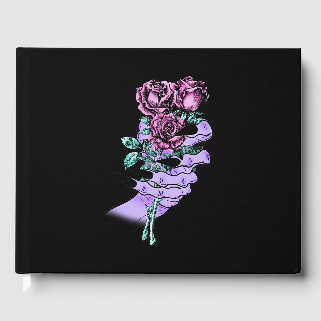 Gothic Bouquet Guestbook Gästebuch (Vorderseite)