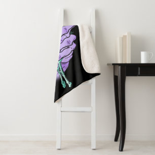 Gothic Bouquet Sherpa Blanket Sherpadecke