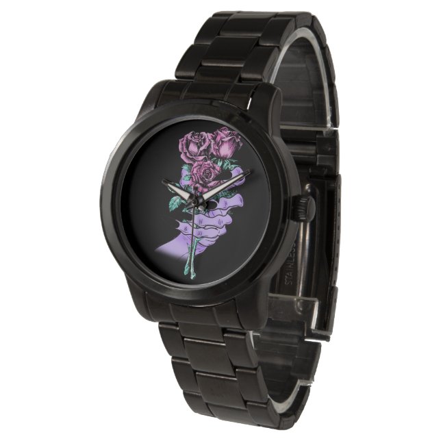 Gothic Bouquet Watch Armbanduhr (Schrägansicht)