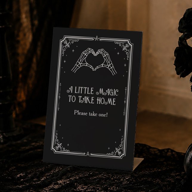 Gothic Braut oder Stirb - Geschenk für Brautparty Sockelschild (Von Creator hochgeladen)