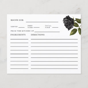 Gothic Brautparty Rezept Card