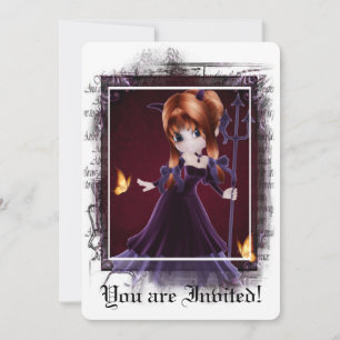 Gothic Bridal Dusche Einladung Little Devil 5