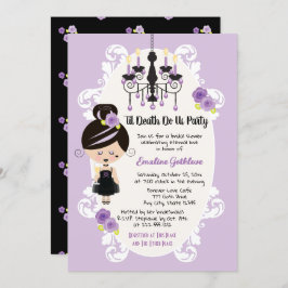 Gothic Bridal Shower Einladungen Hochzeitskleid