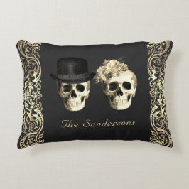 Gothic Bride Groom Skulls bis zum Personalisierten Dekokissen