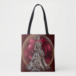 Gothic Bride in Crimson Red